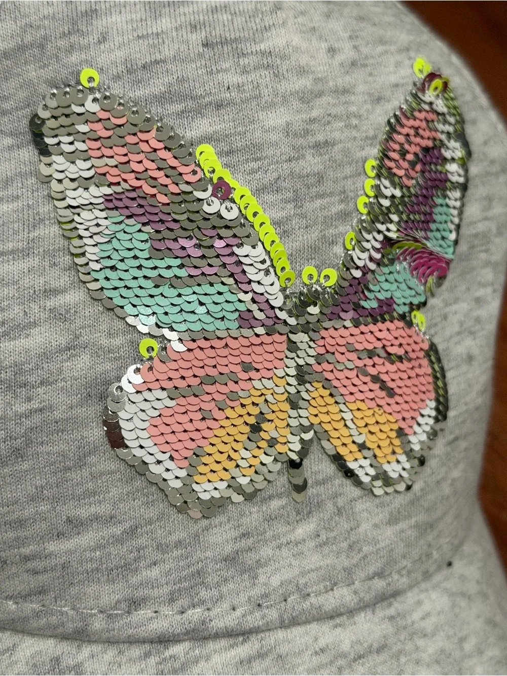 H&M Sequin Butterfly Cap 3-4 Y